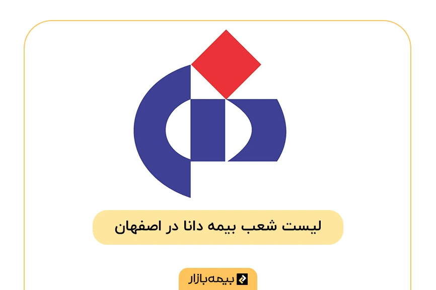 لیست شعبه‌های بیمه دانا در اصفهان