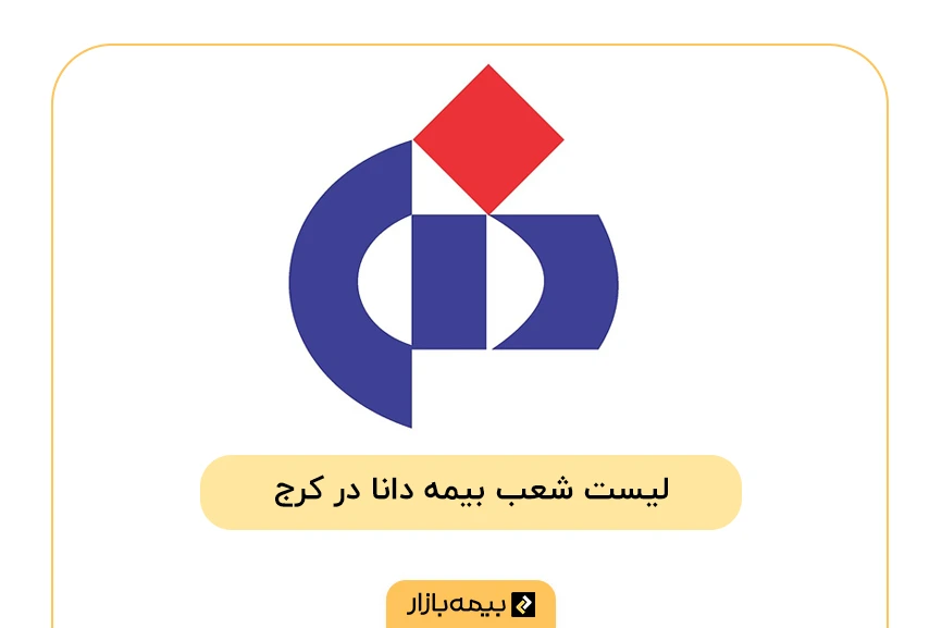 لیست شعبه‎‌های بیمه دانا در کرج